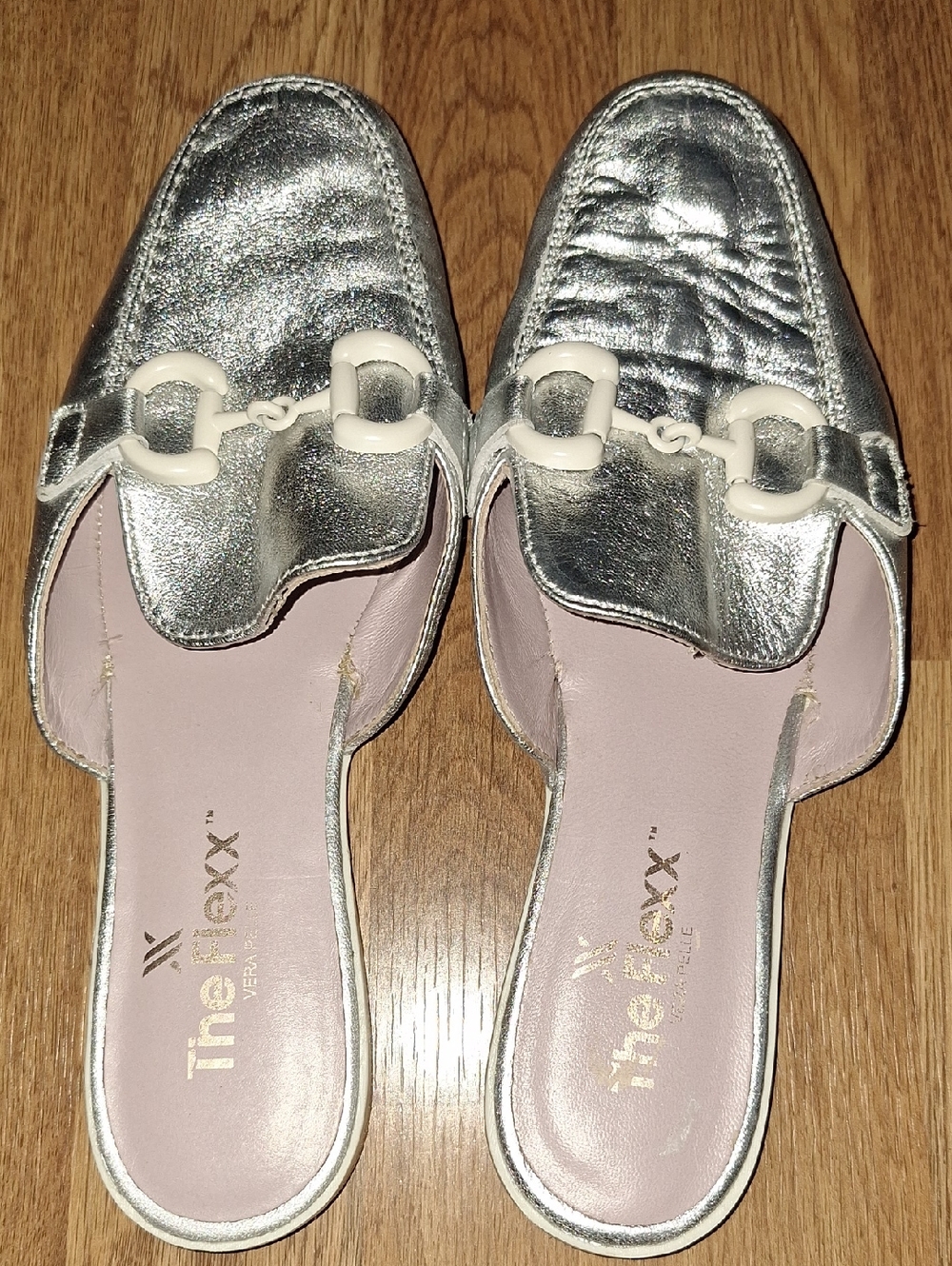 NEW THE FLEXX women's guia mule in silver Sz EU 41 - Picture 3 of 7